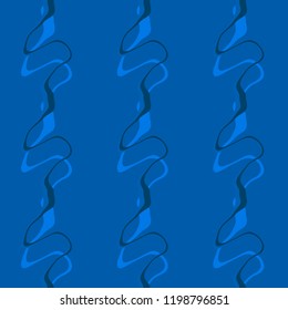 Seamless pattern background with multi-colored wavy lines.