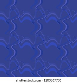 Seamless pattern background with multi-colored wavy lines.