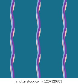 Seamless pattern background with multi-colored wavy lines.