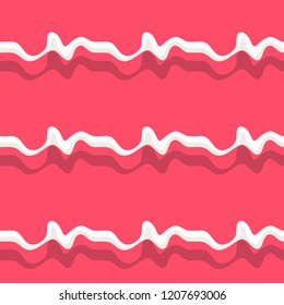 Seamless pattern background with multi-colored wavy lines.