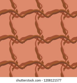 Seamless pattern background with multi-colored wavy lines.