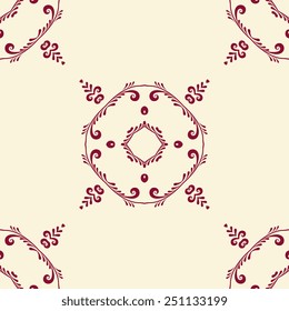 Seamless pattern background with ornament. Vector illustration
