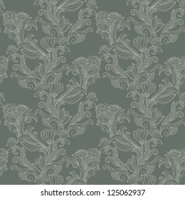 Seamless pattern background. Paisley design