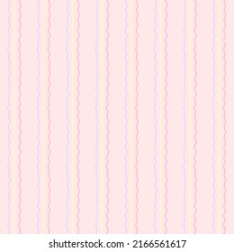 Seamless pattern background of pastel color with wave line.