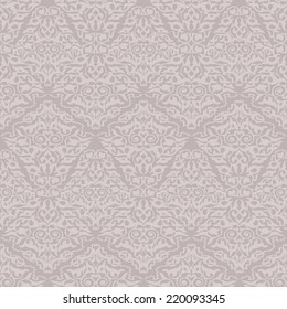 Seamless pattern background of pastel color in the style of Damascus. Vector illustration