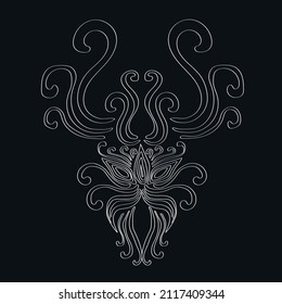 Seamless pattern. Background with patterns and geometric shapes. Abstract pattern. Wallpaper for commercial use. Beautiful pattern with swirls