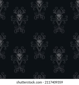 Seamless pattern. Background with patterns and geometric shapes. Abstract pattern. Wallpaper for commercial use. Beautiful pattern with swirls