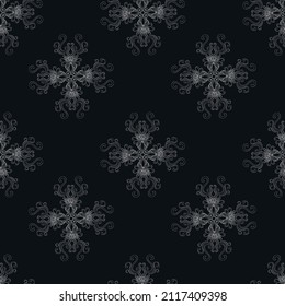 Seamless pattern. Background with patterns and geometric shapes. Abstract pattern. Wallpaper for commercial use. Beautiful pattern with swirls