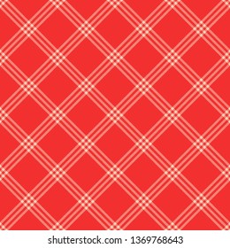 Seamless pattern background for the plaid bedspread, the vector is stitched on the diagonal fabric for blanket, sweater or shirt print