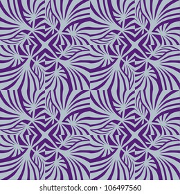 seamless pattern background from plant motifs in retro style