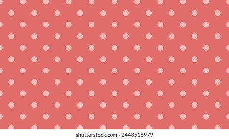 Seamless pattern background with pretty redo background and pink polka dots