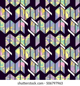 seamless pattern background print pastel spots in black frames. abstract windows and rain