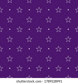 Seamless pattern background in purple background. Vector