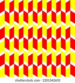 seamless pattern background with red and yellow