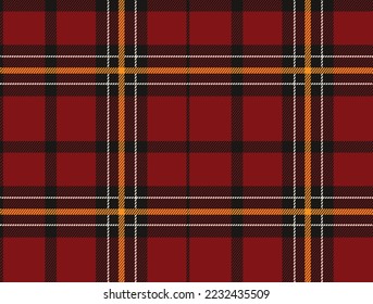seamless pattern background of red.plaid fabric texture