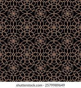 Seamless pattern. The background of simple lines creates a pattern. A template for packaging, wallpapers, screensavers and coloring pages. The idea of creative design