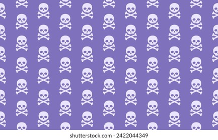 Seamless Pattern Background with Skull Marks