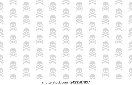 Seamless Pattern Background with Skull Marks