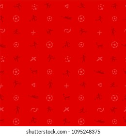 Seamless pattern background for soccer or football sport theme