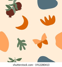 Fondo de patrón impecable. Patrón de verano soleado para el diseño de papel de envoltura, papel pintado, tela, niño cierra textiles, etc.