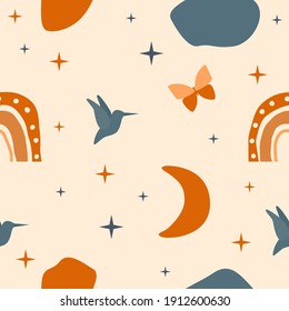 Fondo de patrón impecable. Patrón de verano soleado para el diseño de papel de envoltura, papel pintado, tela, niño cierra textiles, etc.