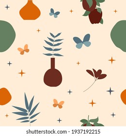 Seamless pattern background. Sunny summer pattern for design wrapping paper, wallpaper, fabric, kid closes textile etc.