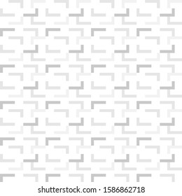 seamless pattern background template. abstract design geometric link shape with gray color. eps 10