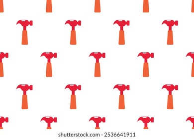 Seamless pattern background template with labor equipment icons