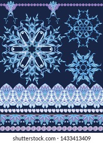 Seamless pattern, background with traditional paisley. Floral vector illustration in damask style. Colored vector illustration.
