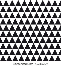 Seamless Pattern Background Triangle, Retro Vintage Design Vector