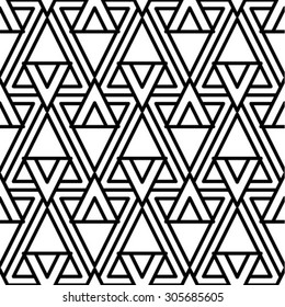 Seamless pattern background triangle, retro vintage design vector