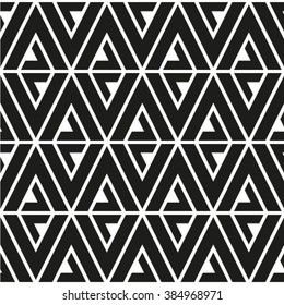 Seamless pattern background triangle, retro vintage design vector