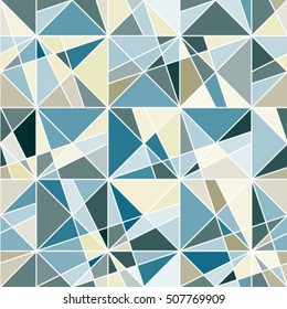 Seamless pattern background triangle, retro vintage design vector.