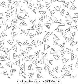 Seamless pattern background triangle, retro vintage design vector.