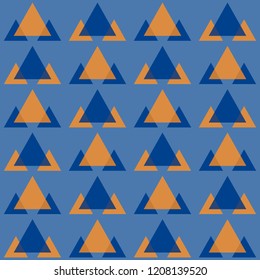 Seamless pattern background with triangles, colorful illustration