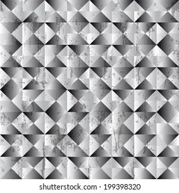 seamless pattern background, with triangles/squares, grungy