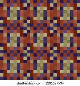 Seamless pattern background from a variety of multicolored squares.