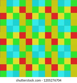 Seamless pattern background from a variety of multicolored squares.