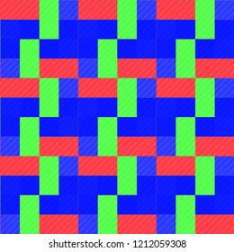 Seamless pattern background from a variety of multicolored squares.