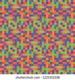 Seamless pattern background from a variety of multicolored squares.