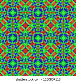 Seamless pattern background from a variety of multicolored squares.