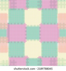 Seamless pattern background from a variety of multicolored squares. Trendy graphic design for out clothes test equipment, interior, wallpaper shape multicolor paint blue sky.