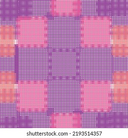 Seamless pattern background from a variety of multicolored squares. Trendy abstract background.