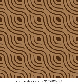 Seamless Pattern Background Vector Brown Color Stock Vector (Royalty