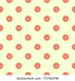 seamless pattern background vector, orange symbol on soft solid color simple design