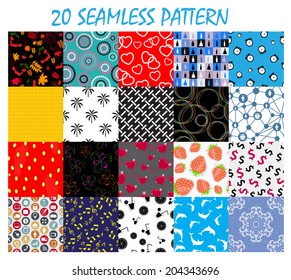 Seamless Pattern Background Vector Set