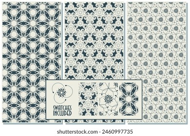 Seamless pattern background. Victorian ornament. 