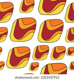 seamless pattern background wall color, yellow and orange amber stone vector