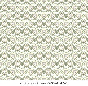 Seamless pattern for background, wallpaper, textile printing, packaging, wrapper, etc. Intersecting curved ornaments and scrolls forming abstract oriental backdrop