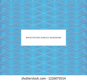 Seamless pattern background in water waver design vector and illustration